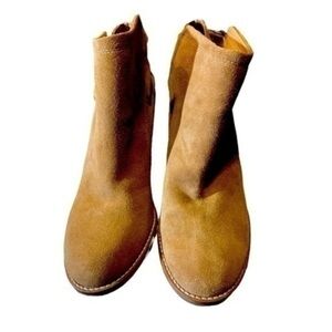Lucky Brand Yasine Tan Leather Booties 10M​​​